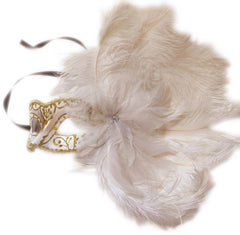 MASQ Masquerade Feather Mask Show Girl Mardi Gras Carnival Costume Cosplay dress up Party Wear