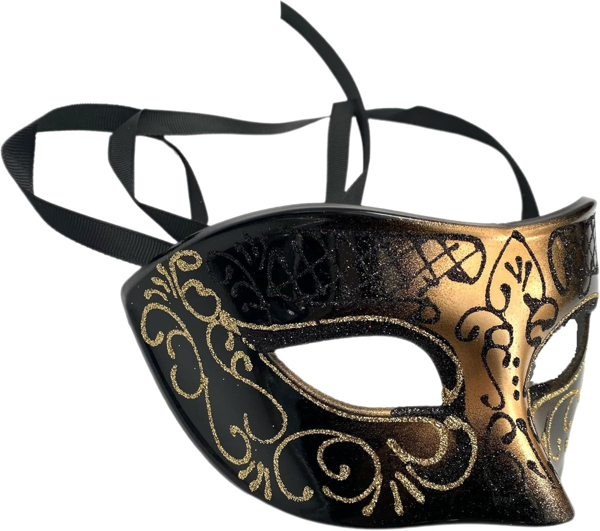MasqStudio Mens Masquerade eye Mask Burlesque Dance Birthday Prom Party Black Tie Halloween Costume Dress Up
