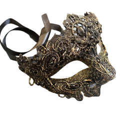 MASQ Brocade Lace Masquerade Ball Mask Pair Burlesque Mardi Gras Birthday Prom Wedding Party