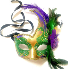 MasqStudio Brocade Lace Masquerade Ball Mask Burlesque Mardi Gras Birthday Prom Wedding Party