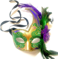 Brocade Lace Masquerade Ball Mask Burlesque Mardi Gras Birthday Prom Wedding Party