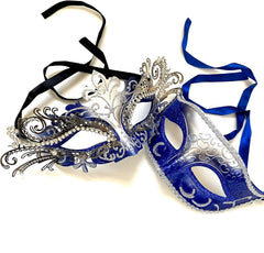 Masquerade Ball Mask Pair Dance Prom Burlesque Graduation Steampunk Birthday Anniversary Christmas New Year Party Wear