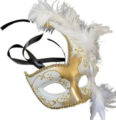 MasqStudio Brocade Lace Masquerade Ball Mask Burlesque Mardi Gras Birthday Prom Wedding Party