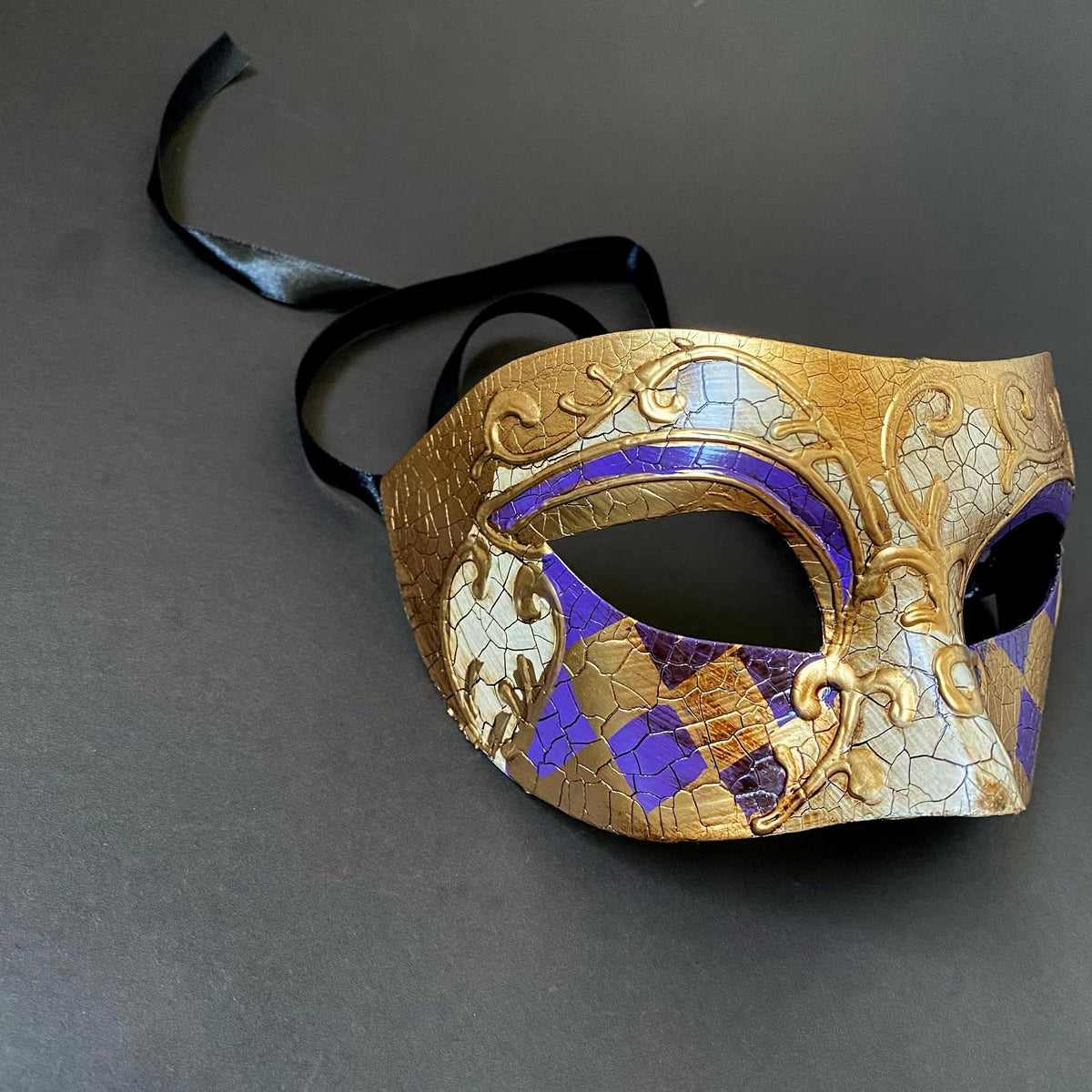 MasqStudio Mens Masquerade eye Mask Burlesque Dance Birthday Prom Party Black Tie Halloween Costume Dress Up