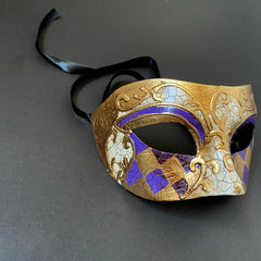 MasqStudio Mens Masquerade Mask Burlesque Dance Birthday Prom Party Black Tie Halloween Costume Dress Up
