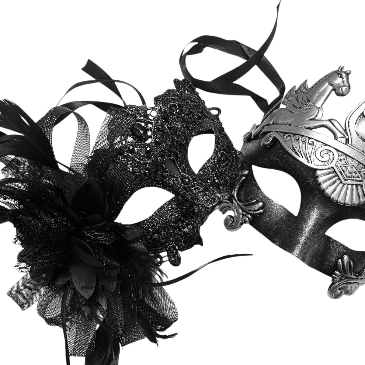 Masquerade mask image for style option Bkf Rm Bks from Masquerade Mask Studio