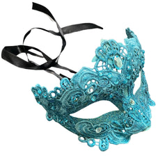 MASQ Brocade Lace Masquerade Ball Mask Pair Burlesque Mardi Gras Birthday Prom Wedding Party
