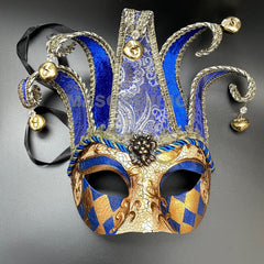 MASQSTUDIO Couples Masquerade Mask Jolly Jester Cosplay Mardi Gras Prom Dance Birthday Party Wear or Deco