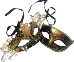 Masquerade Ball Mask Pair Dance Prom Burlesque Graduation Steampunk Birthday Anniversary Christmas New Year Party Wear