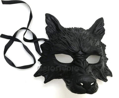 MasqStudio Black Wolf Mask Animal White Wolves Mask Masquerade Halloween Costume Cosplay Party mask