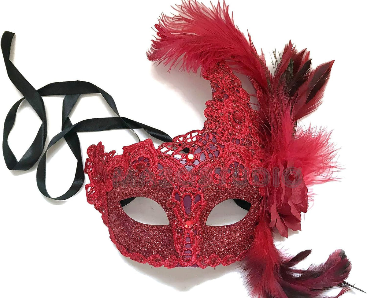 Masquerade Ball Mask Brocade Lace Burlesque Mardi Gras Birthday Prom Wedding Party