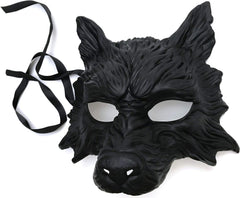 MasqStudio Black Wolf Mask Animal White Wolves Mask Masquerade Halloween Costume Cosplay Party mask