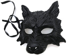 MasqStudio Black Wolf Mask Animal White Wolves Mask Masquerade Halloween Costume Cosplay Party mask