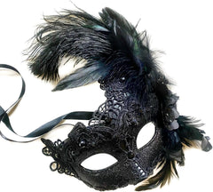 MasqStudio Brocade Lace Masquerade Ball Mask Burlesque Mardi Gras Birthday Prom Wedding Party