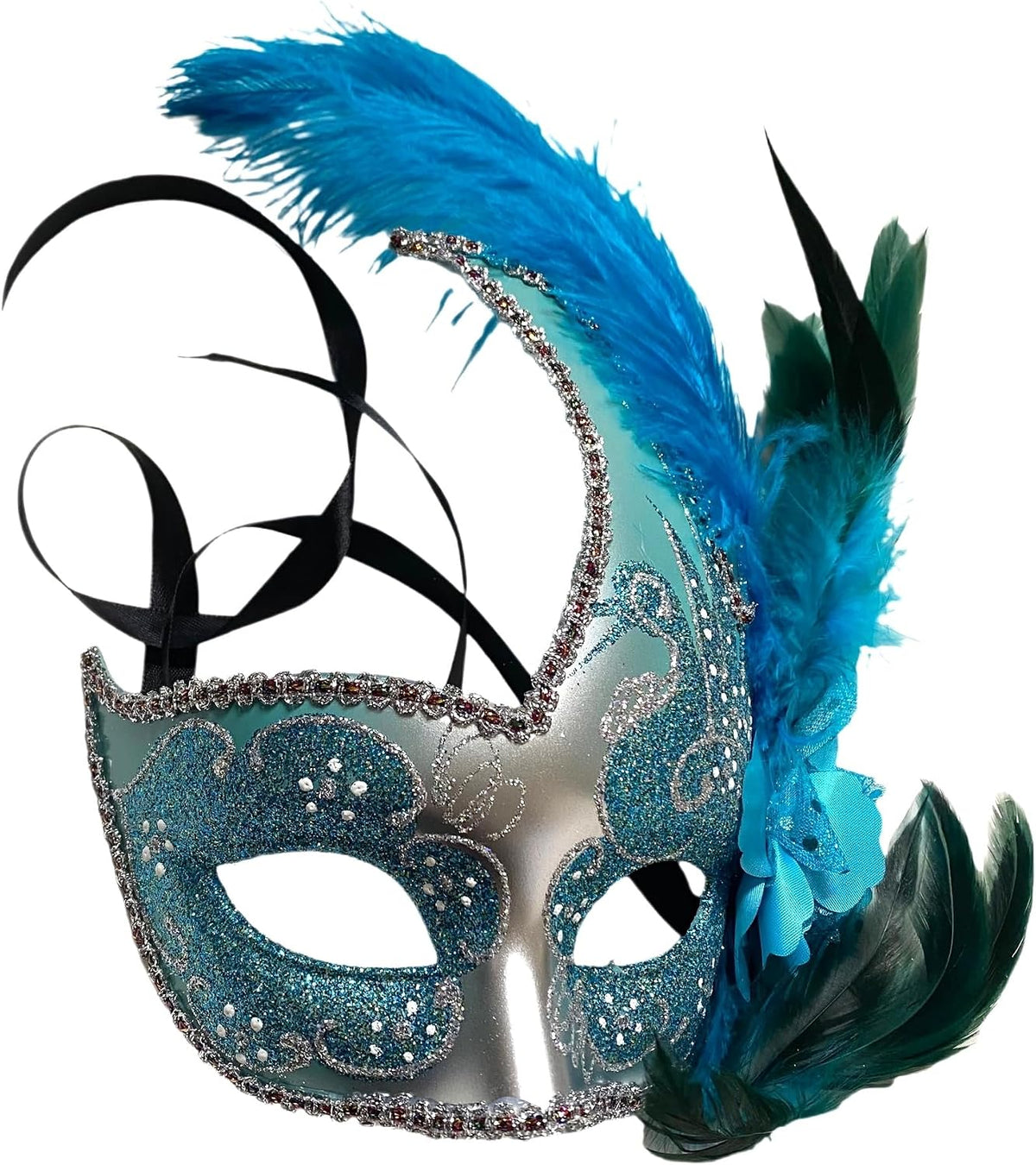 Brocade Lace Masquerade Ball Mask Burlesque Mardi Gras Birthday Prom Wedding Party