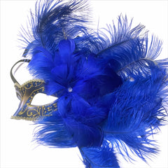 Masquerade Feather Mask Show Girl Mardi Gras Carnival Costume Cosplay dress up Party Wear