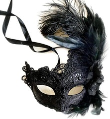 MasqStudio Brocade Lace Masquerade Ball Mask Burlesque Mardi Gras Birthday Prom Wedding Party