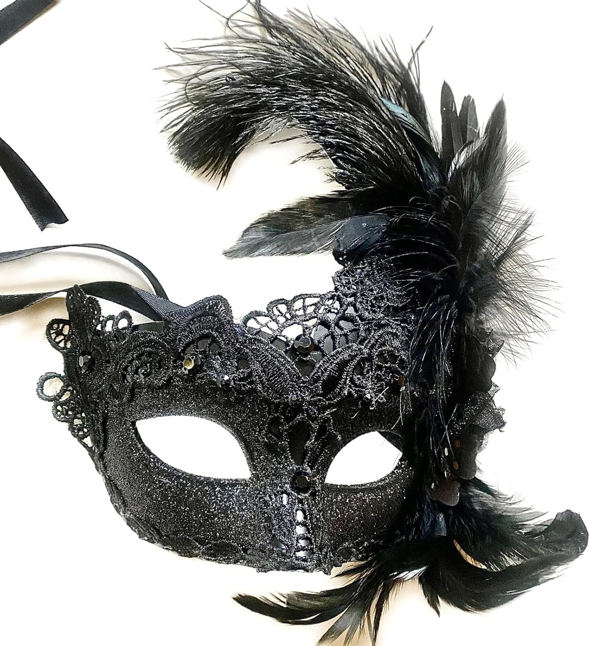 Brocade Lace Masquerade Ball Mask Burlesque Mardi Gras Birthday Prom Wedding Party