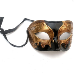 Mens Masquerade Music Notes Eye Mask Venetian Handmade Handpaint Eye Mask Dress up Birthday Cosplay Party Wear