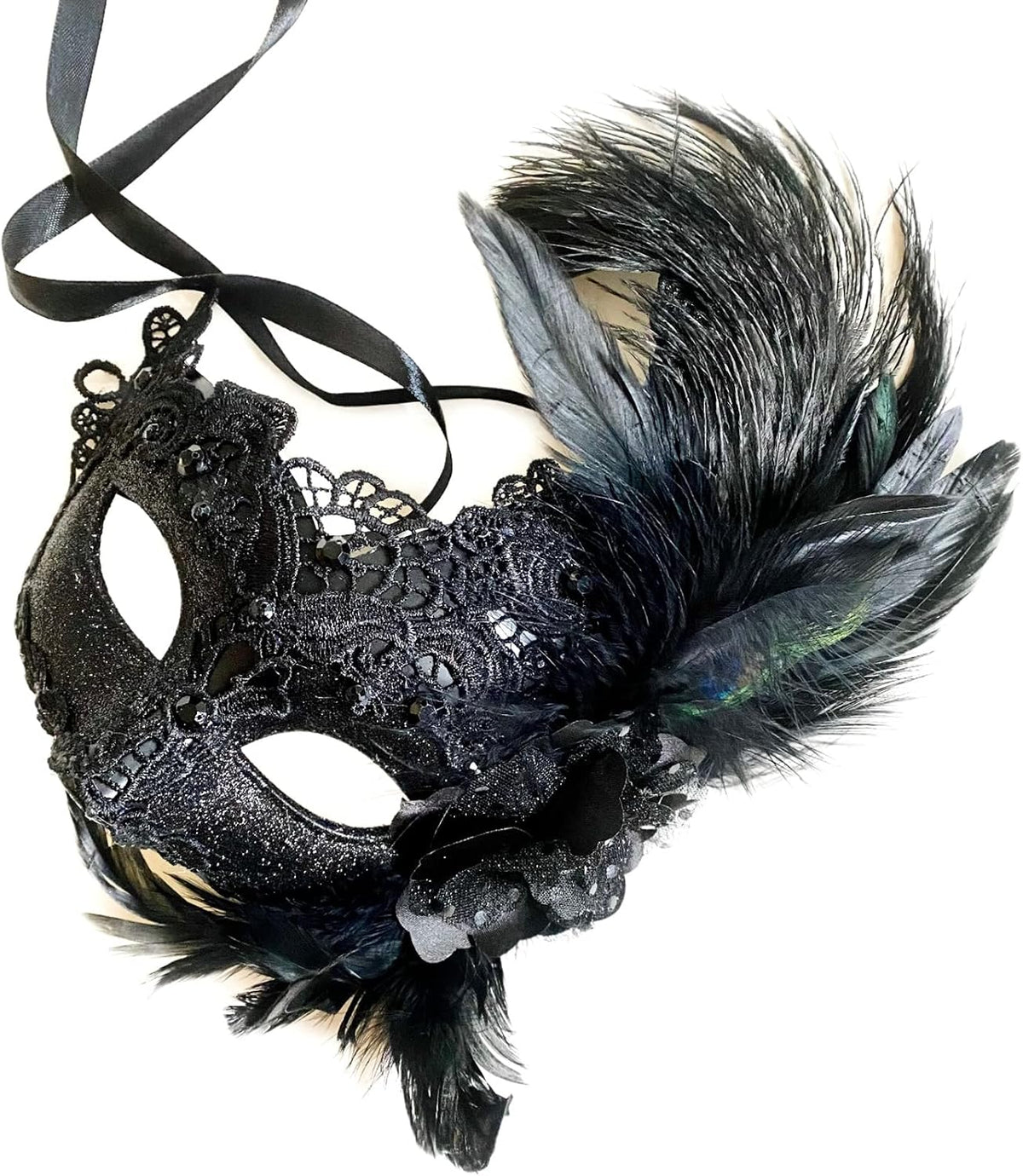 Brocade Lace Masquerade Ball Mask Burlesque Mardi Gras Birthday Prom Wedding Party
