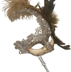MasqStudio Brocade Lace Masquerade Ball Mask Burlesque Mardi Gras Birthday Prom Wedding Party