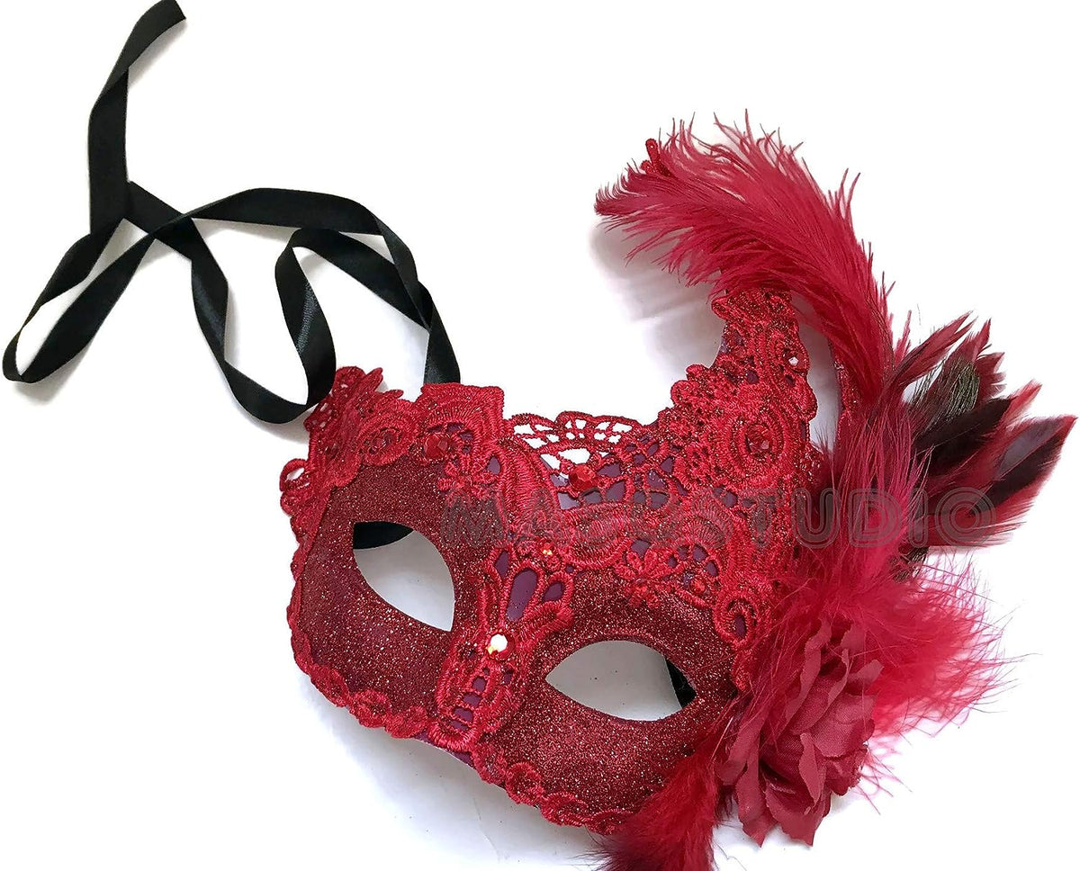 Masquerade Ball Mask Brocade Lace Burlesque Mardi Gras Birthday Prom Wedding Party