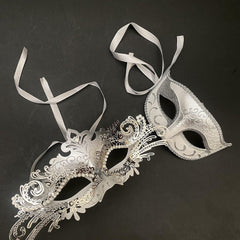 Masquerade Ball Mask Pair Dance Prom Burlesque Graduation Steampunk Birthday Anniversary Christmas New Year Party Wear