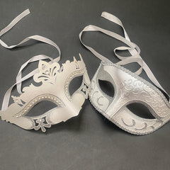 Masquerade eye Mask Pair Cosplay Mardi Gras Carnival Wedding Dance Prom Anniversary Party