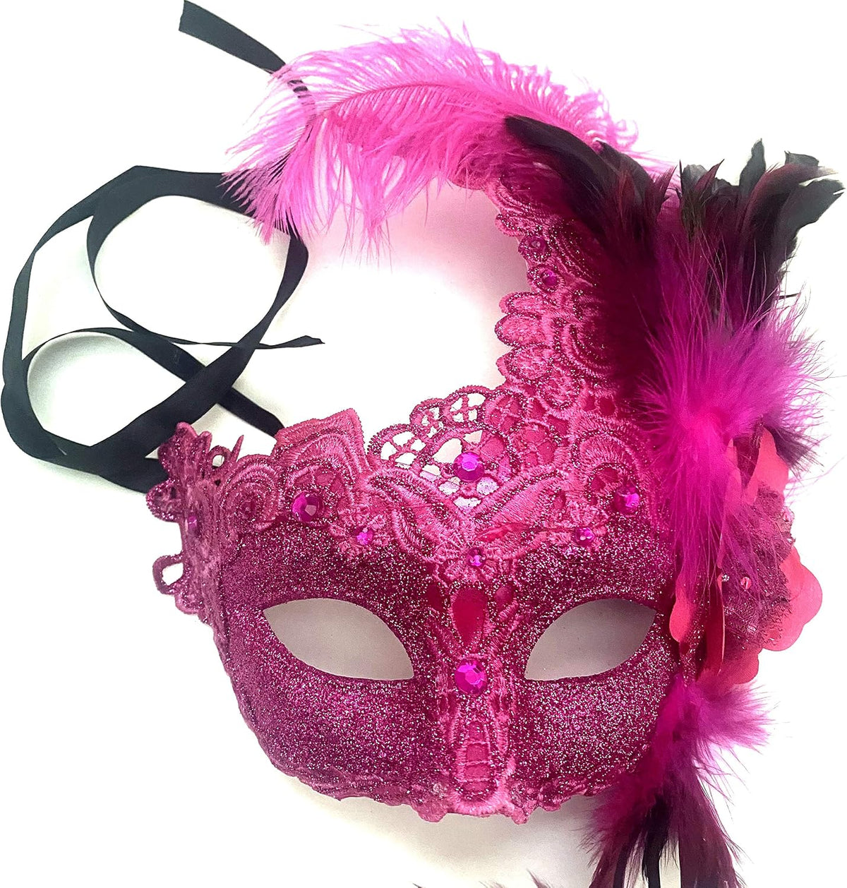 Brocade Lace Masquerade Ball Mask Burlesque Mardi Gras Birthday Prom Wedding Party