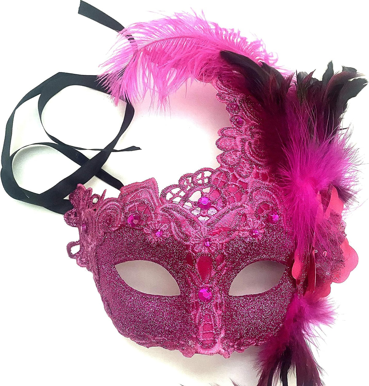 Masquerade Ball Mask Brocade Lace Burlesque Mardi Gras Birthday Prom Wedding Party