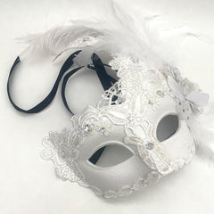 Brocade Lace Masquerade Ball Mask Burlesque Mardi Gras Birthday Prom Wedding Party