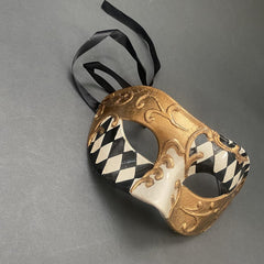 Mens Masquerade Mask Venetian Handmade Handpaint Eye Mask Dress up Birthday Cosplay Party Wear