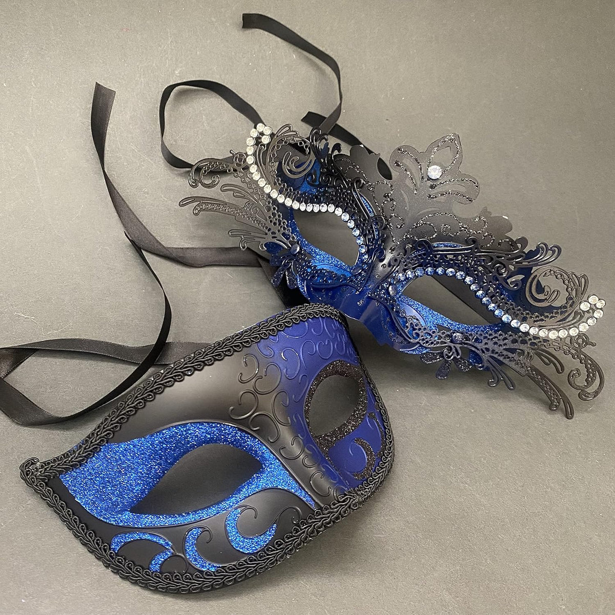 Masquerade Ball Mask Pair Dance Prom Burlesque Graduation Steampunk Birthday Anniversary Christmas New Year Party Wear