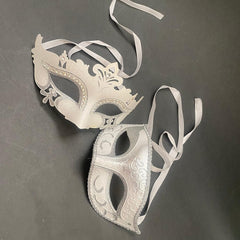 Masquerade eye Mask Pair Cosplay Mardi Gras Carnival Wedding Dance Prom Anniversary Party