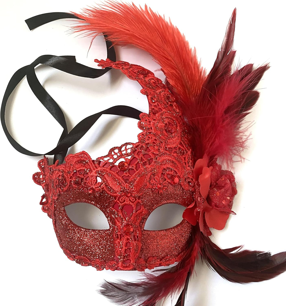 Brocade Lace Masquerade Ball Mask Burlesque Mardi Gras Birthday Prom Wedding Party