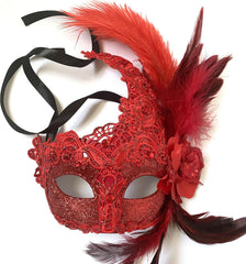 MasqStudio Brocade Lace Masquerade Ball Mask Burlesque Mardi Gras Birthday Prom Wedding Party
