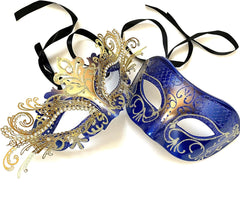 Masquerade Ball Mask Pair Dance Prom Burlesque Graduation Steampunk Birthday Anniversary Christmas New Year Party Wear