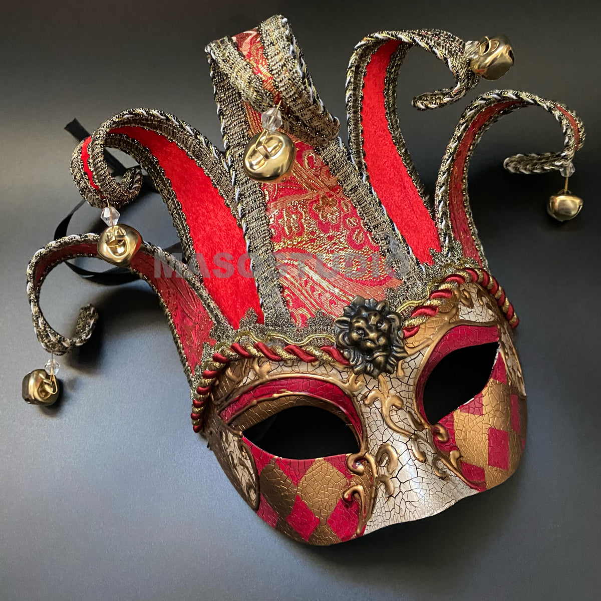 Mardi Gras Masquerade Jolly Jester Harlequins Mask Pair Cosplay Prom Dance Birthday Party Wear or Deco