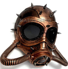 Full Face Bronze Copper Rose Gold Masquerade Gas Mask Halloween Costume Cosplay Steampunk Dress up Party