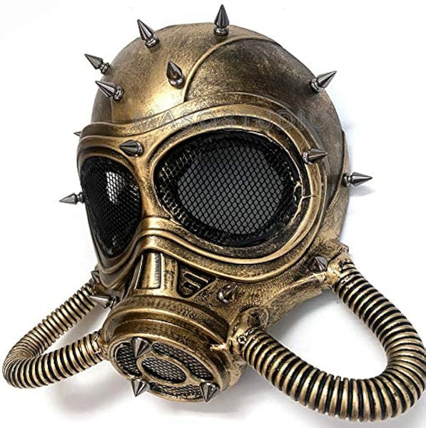 Steampunk Skull In A Gas Mask Decorative Figure - Foto 2
