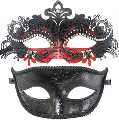 Couple Masquerade Metal Masks Venetian Halloween Costume Mask Mardi Gras Mask Cosplay Party Costume Ball Wedding Party Mask