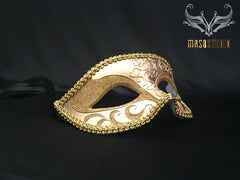 Men's Gold Masquerade eye mask