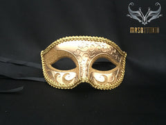 Men's Gold Masquerade eye mask