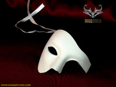 Phantom of the opera masquerade blank White Phantom mask