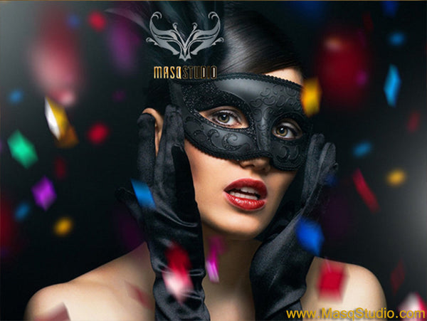 Women's Black Masquerade eye mask