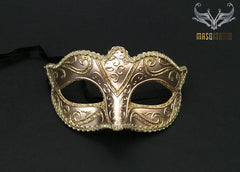 Venetian style Masquerade Eye Mask Silver