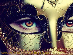 Fifty shades of Grey masquerade ball mask - Black Gold